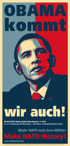 Libertad!-Plakat Obama kommt - wir auch!